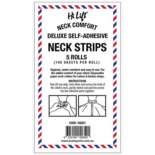 Deluxe Self Adhesive Neck Strips (5 pieces)
